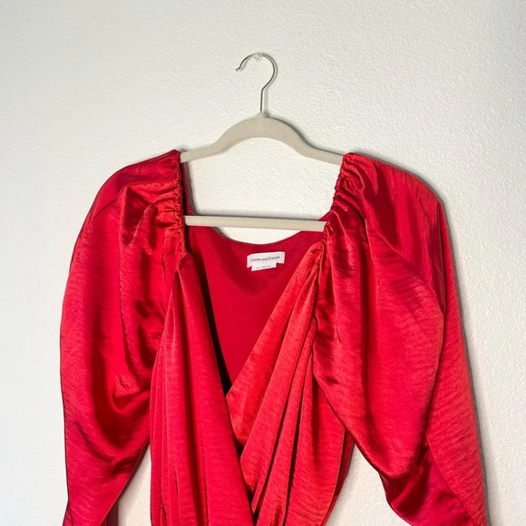 Lovers and Friends Corinne Mini Dress in Cherry Red - Picture 3 of 7